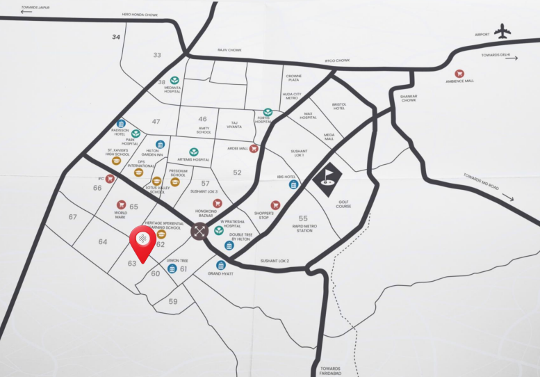 Adani Samsara Ivana Location Map