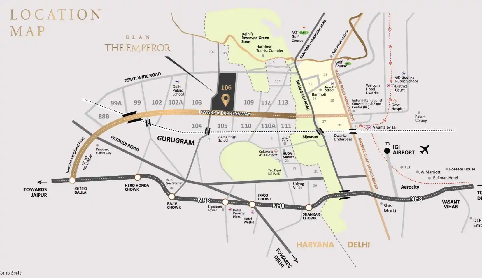 Elan The Emperor Location Map