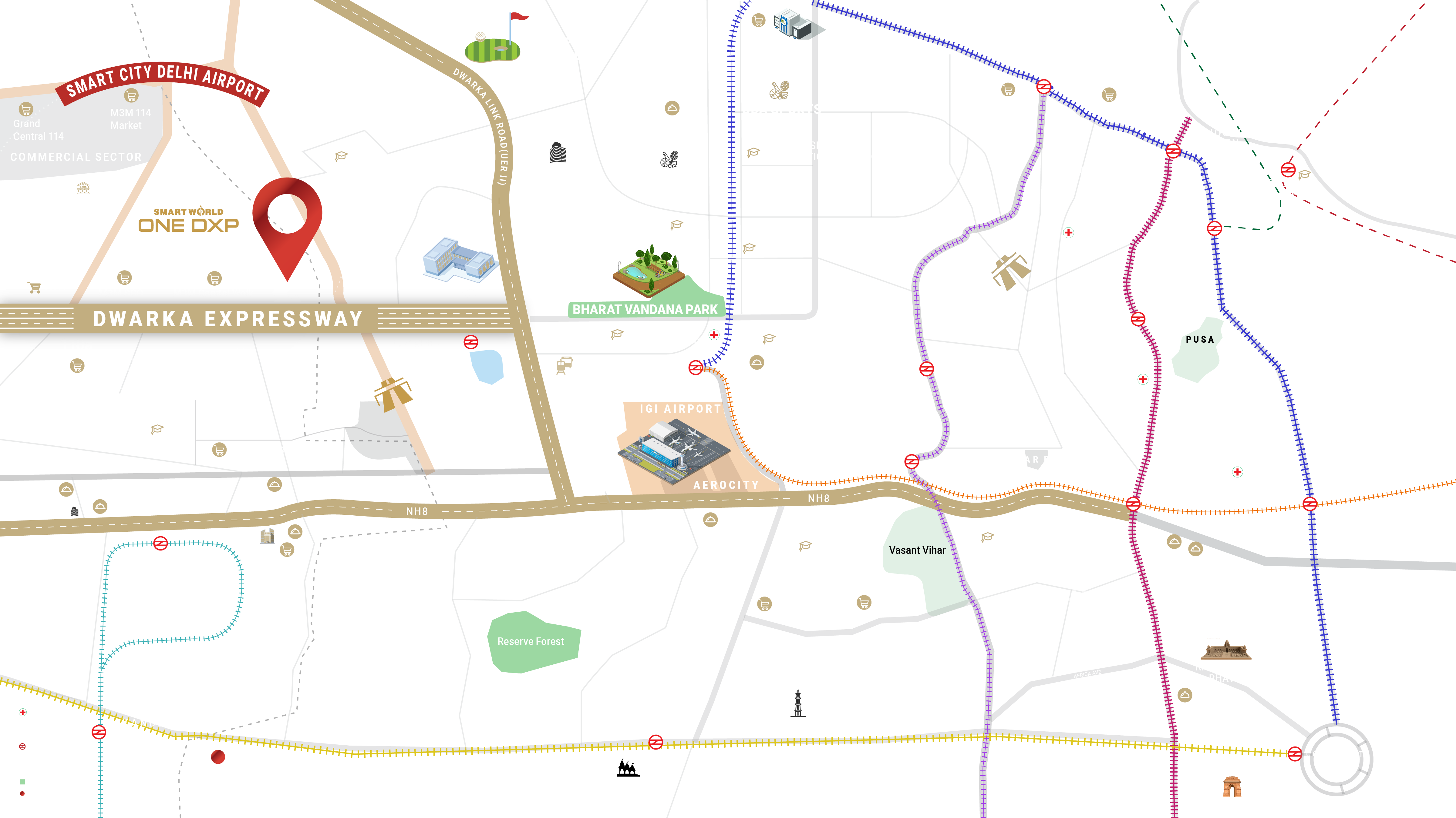 Smartworld One DXP Location Map