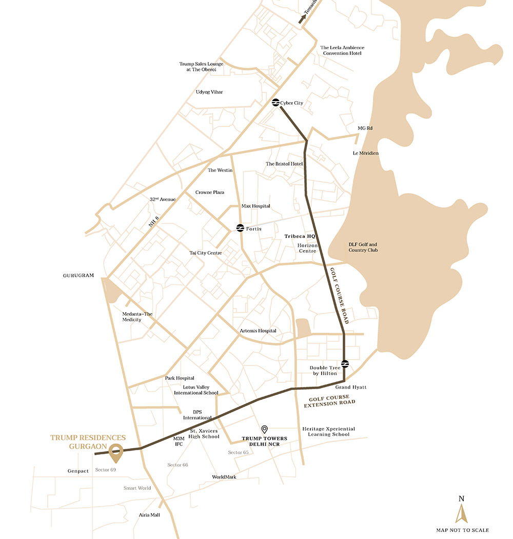 Smartworld The Trump Residences Location Map